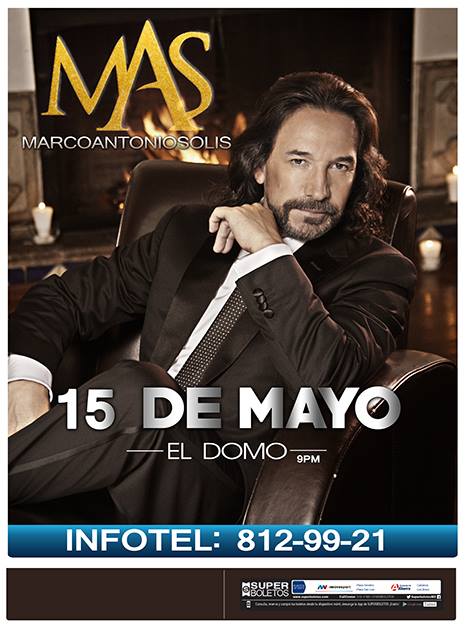 Concierto de Marco Antonio Solís en San Luis Potosí, México, Viernes, 15 de mayo de 2015