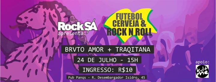 Concierto de Brvto Amor en Tijuca, Rio de Janeiro, Brasil, Domingo, 24 de julio de 2016