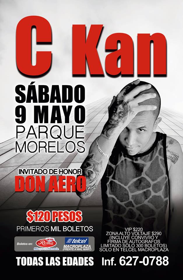 Concierto de C Kan en Tijuana, Baja California, México, Sábado, 09 de mayo de 2015