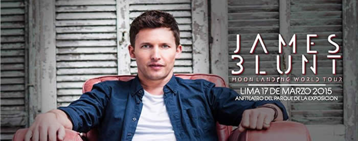 Concierto de James Blunt en Lima, Perú, Martes, 17 de marzo de 2015