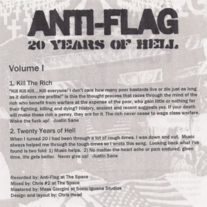 Disco 20 Years Of Hell: Vol. I de Anti-Flag