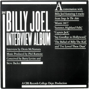 Disco The Billy Joel Interview Album de Billy Joel