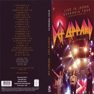 Disco Live In Japan Euphoria Tour de Def Leppard