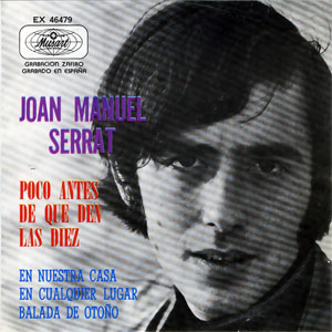 Disco Poco Antes De Que Den Las Diez de Joan Manuel Serrat