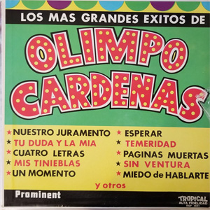 Disco Los Mas Grandes Exitos De Olimpo Cardenas de Olimpo Cardenas