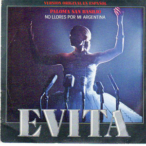 Disco No Llores Por Mi Argentina - Evita de Paloma San Basilio