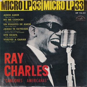 Disco Canciones Americanas de Ray Charles