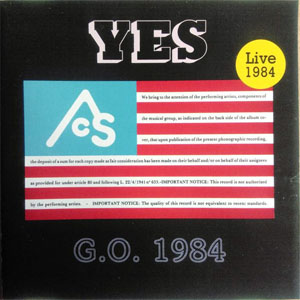 Disco G.O. 1984 de Yes